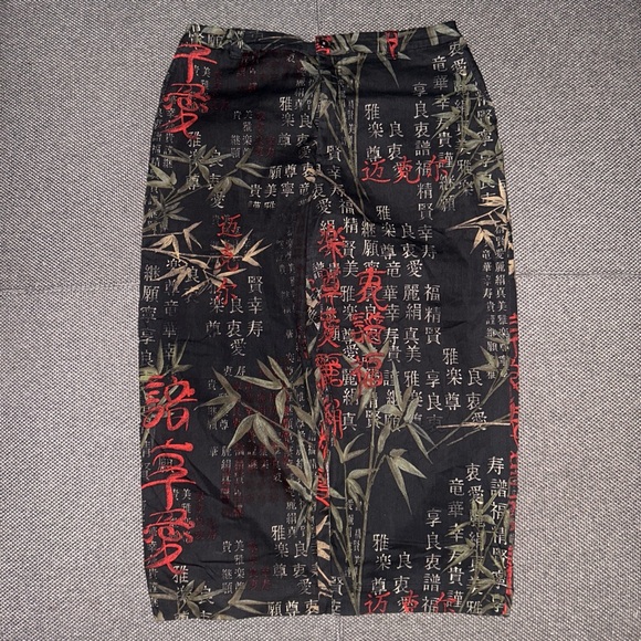 Vintage Pants - Rare 90s/00s Bamboo All Over Print Capri Pants